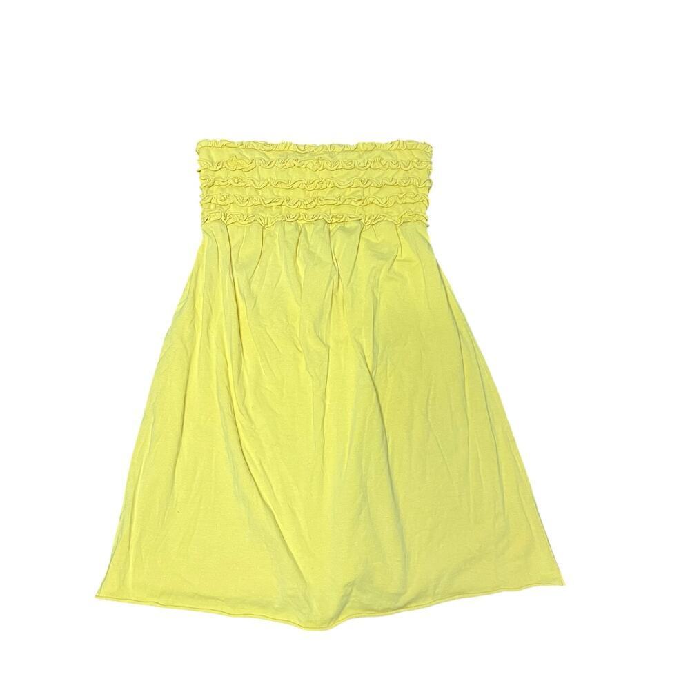 Y2K Xhilaration Yellow Ruffle Baby Doll Mini Dress Size Medium